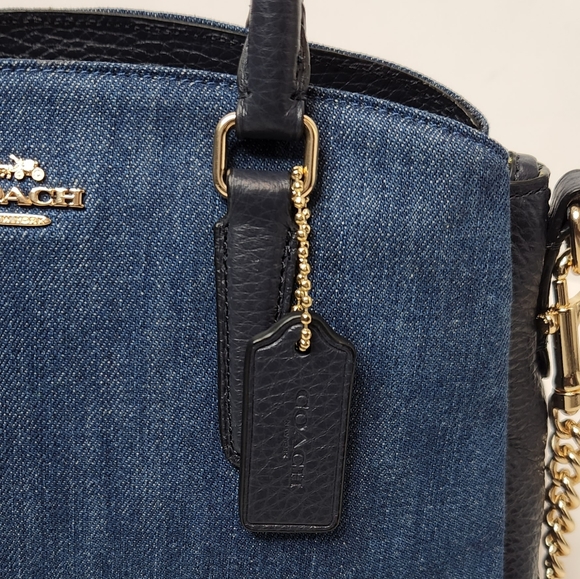 Coach Blue and Black Crossbody Bag - Picture 9 of 15